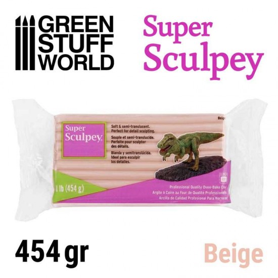 Super Sculpey Clay (beig,  454gr, 1 block)