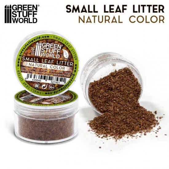 1/72 - 1/22 Small Leaf Litter #Natural Colour (Leaves size 1-2 mm, approx. 10g)