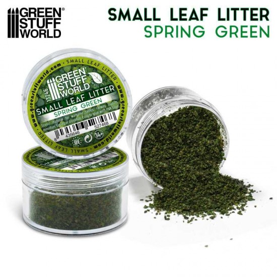 1/72 - 1/22 Small Leaf Litter #Spring Green (Leaves size 1-2 mm, approx. 10g)