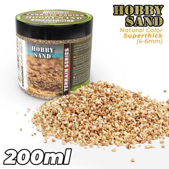Extra Thick Hobby Sand #Natural Colour (200ml) Size of Grain: Approx. 2-5mm