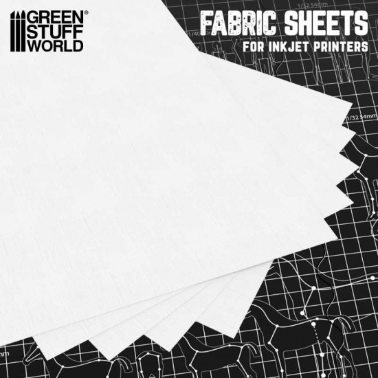 Inkjet Cotton Hotmelt Transfer Fabric Sheet #White (5pcs, each: 200x300mm)