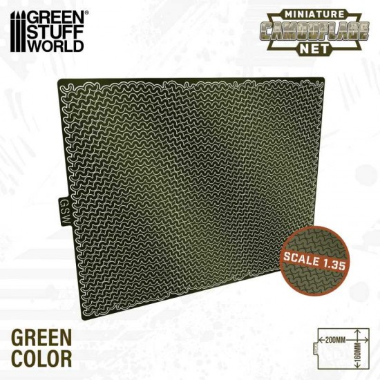 1/35 Miniature Camouflage Nets #Green (200x160mm)