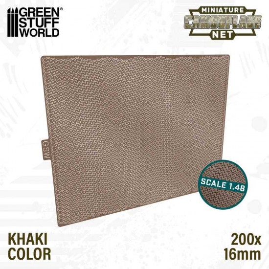 1/48 Miniature Camouflage Nets #Khaki (200x160mm)