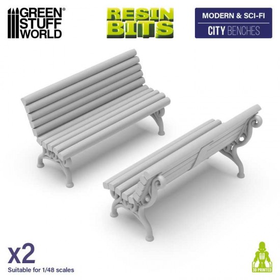 1/48 Modern/Sci-fi - City Benches (2pcs)