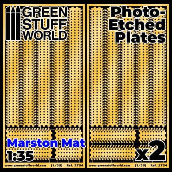1/35 Marston Mats Photo-etched Metal Plates (60x120x0.2mm, 2pcs)