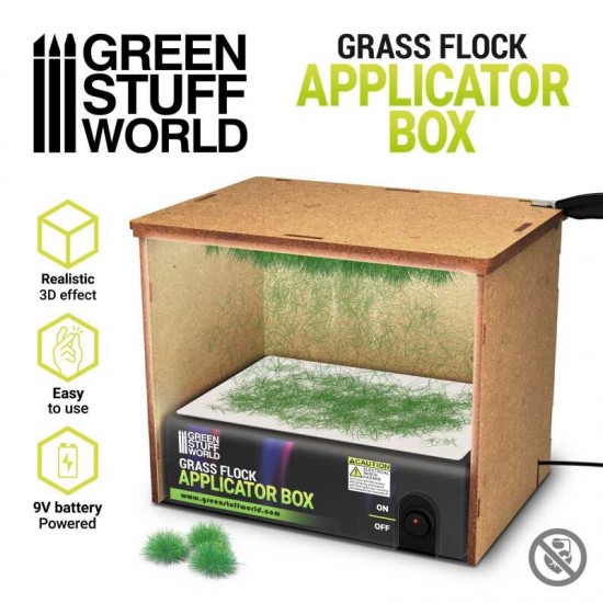 Grass Flock Applicator Box (Length: 180mm, Width: 123mm, Height: 59mm)