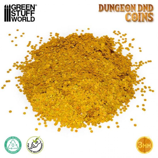 1/48 - 1/35 3mm Monedas Dungeon DnD Coins (20 grams net)