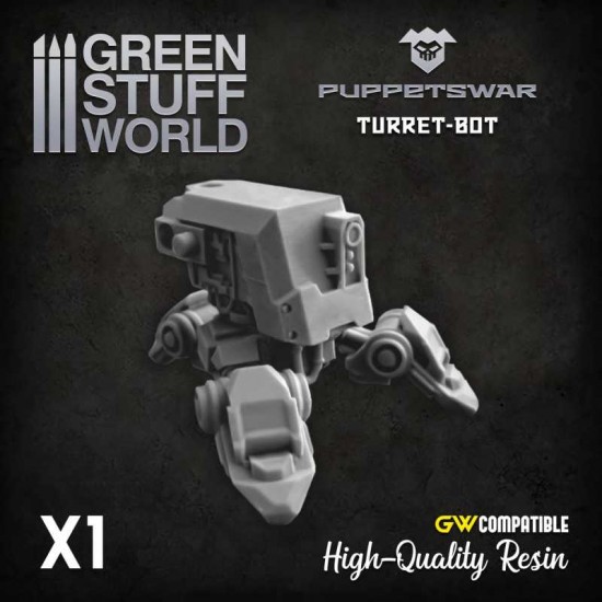 Puppetswar Turret-bot for 28/32mm Wargame Miniatures