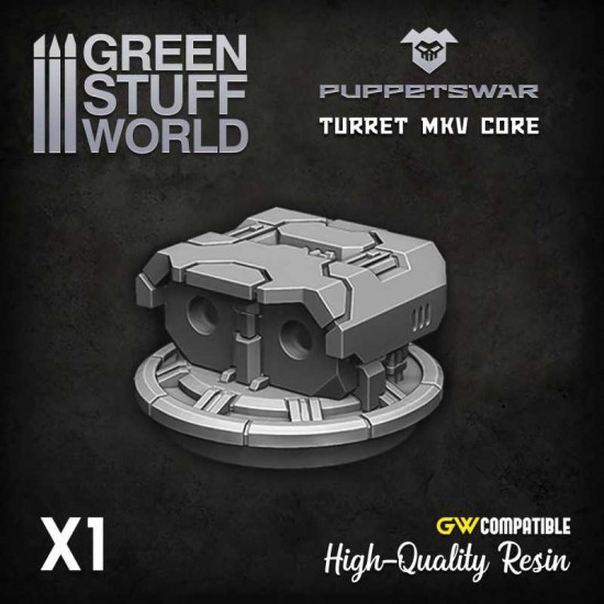 Puppetswar Turret MKV core for 28/32mm Wargame Miniatures