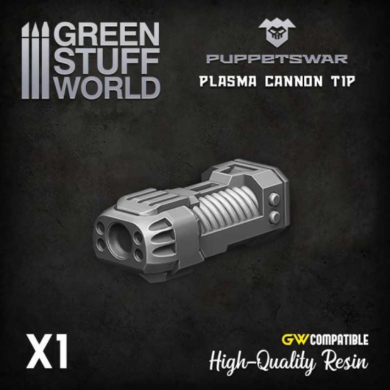 Puppetswar Turret - Plasma Cannon Tip for 28/32mm Wargame Miniatures