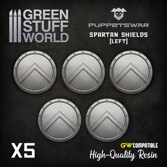 Puppetswar Spartan Shields for 28/32mm Wargame Miniatures