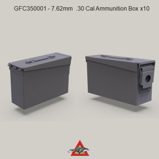 1/35 Modern Australian 7.62mm/.30 Cal Ammunition Boxes (10pcs)