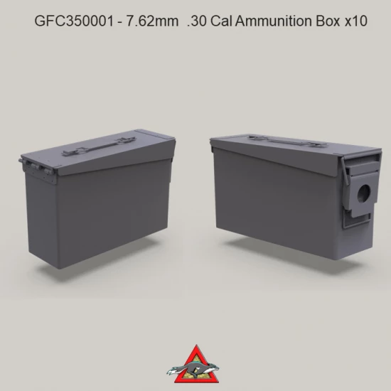1/35 Modern Australian 7.62mm/.30 Cal Ammunition Boxes (10pcs)