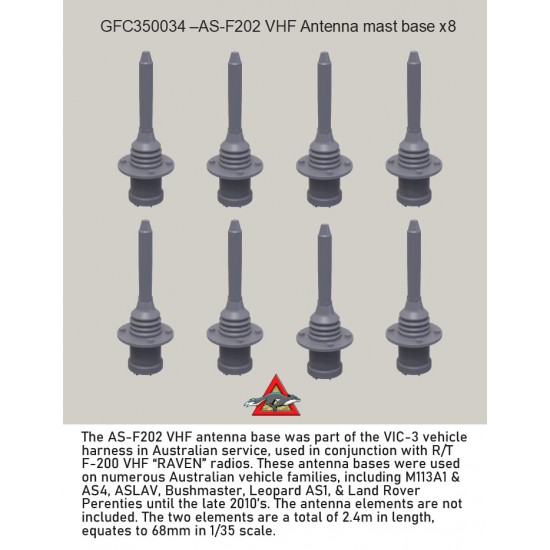 1/35 AS-F202 VHF Antenna Mast Base x8