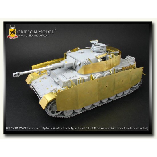 Upgrade Set for 1/35 WWII German Panzer IV Ausf.G for Dragon kit #6363
