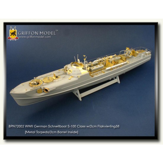 1/72 Super Set for Schnellboot S-100 w/Flakvierling 38 for Revell #05002