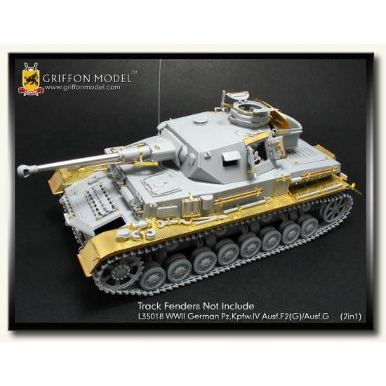 Photoetch for 1/35 German Panzer IV Ausf.F2(G)/Ausf.G (2 in 1) for Dragon kit