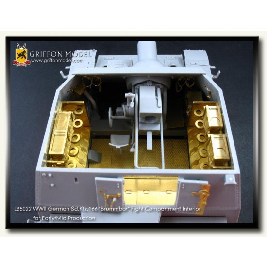 1/35 German SdKfz.166 Brummbar Fighting Compartment Interior Detail Set