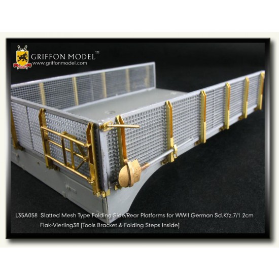 Slatted Mesh Side /Rear Platforms for 1/35 SdKfz.7/1 for Dragon kit #6525