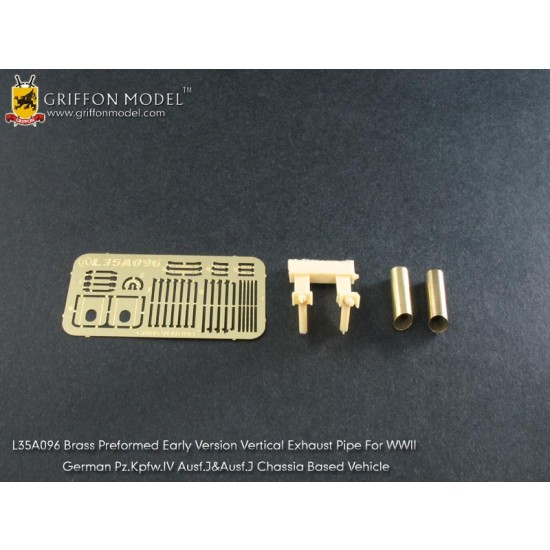 1/35 WWII German PzKpfw.IV Ausf.J Vertical Exhaust Pipe (Early Ver.) for Dragon kits