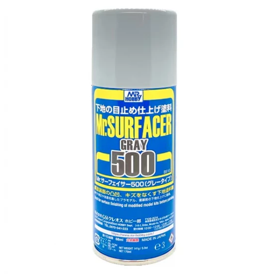 Mr Surfacer Grey 500 (170ml/6.1 fl oz spray can)