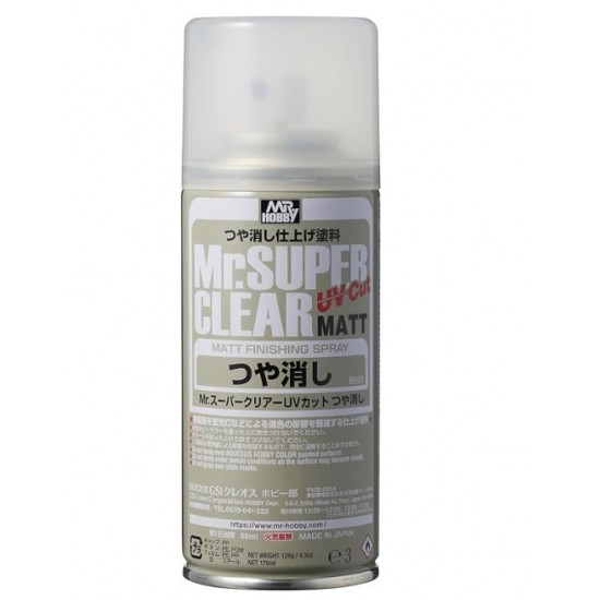 Mr Super Clear UV Cut Spray (Flat) 170ml