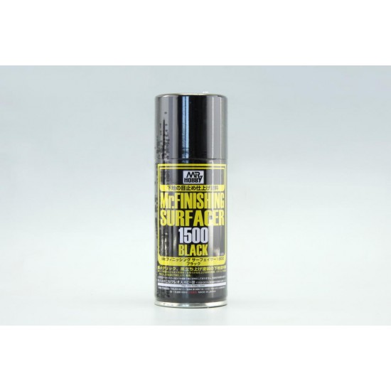 Mr Finishing Surfacer Spray - Black #1500 (170ml)