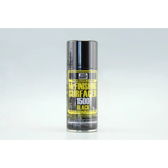 Mr Finishing Surfacer Spray - Black #1500 (170ml)