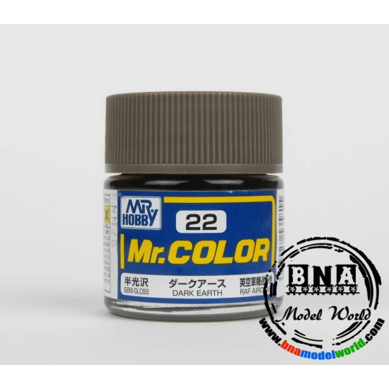 Solvent-Based Acrylic Paint - Semi-Gloss Dark Earth (10ml)