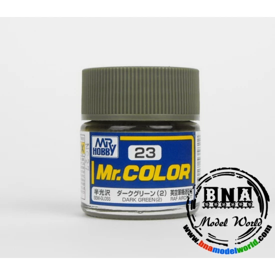 Solvent-Based Acrylic Paint - Semi-Gloss Dark Green II (10ml)