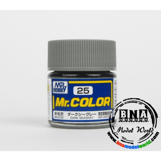 Solvent-Based Acrylic Paint - Semi-Gloss Dark Sea Grey (10ml)