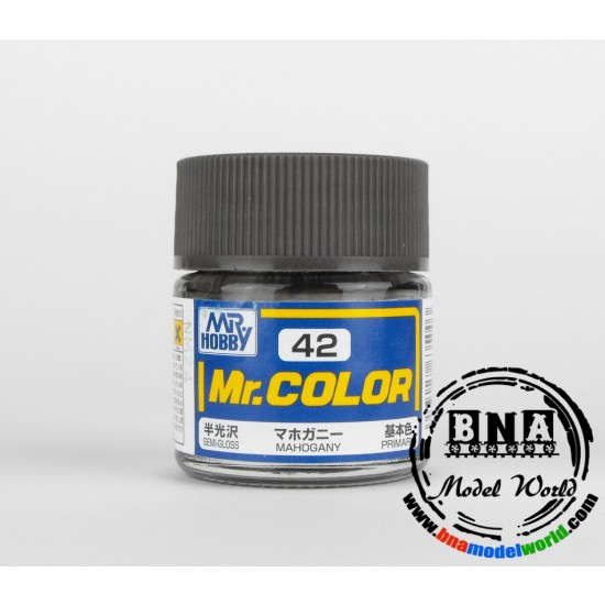 Solvent-Based Acrylic Paint - Semi-Gloss Mahogany (10ml)