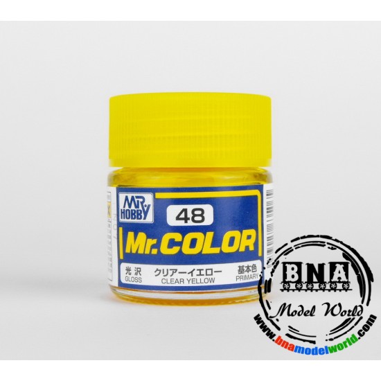 Solvent-Based Acrylic Paint - Gloss Clear Yellow (10ml)