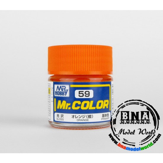 Solvent-Based Acrylic Paint - Gloss Orange (10ml)