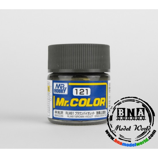 Solvent-Based Acrylic Paint - Semi-Gloss RLM 81 Brown Violet (10ml)