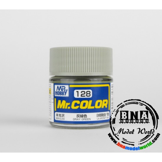 Solvent-Based Acrylic Paint - Semi-Gloss Grey Green (10ml)
