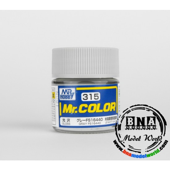 Solvent-Based Acrylic Paint - Gloss Grey FS 16440 (10ml)