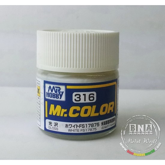 Solvent-Based Acrylic Paint - Gloss White [FS17875] (10ml)