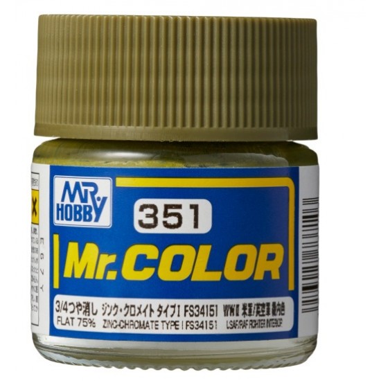 Solvent-Based Acrylic Paint - Zinc Chromate FS34151 (10ml)