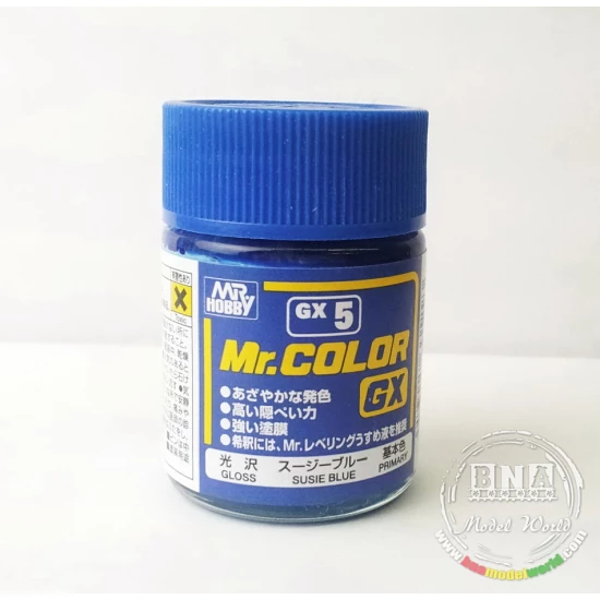 Solvent-Based Acrylic Paint - Gloss Susie Blue (18ml)