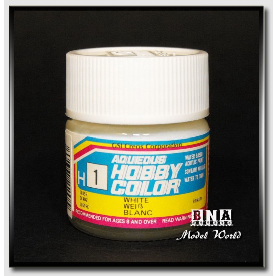 Water-Based Acrylic Paint - Gloss White (10ml)