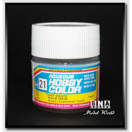 Water-Based Acrylic Paint - Gloss Off White (10ml)