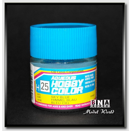 Water-Based Acrylic Paint - Gloss Sky Blue (10ml)