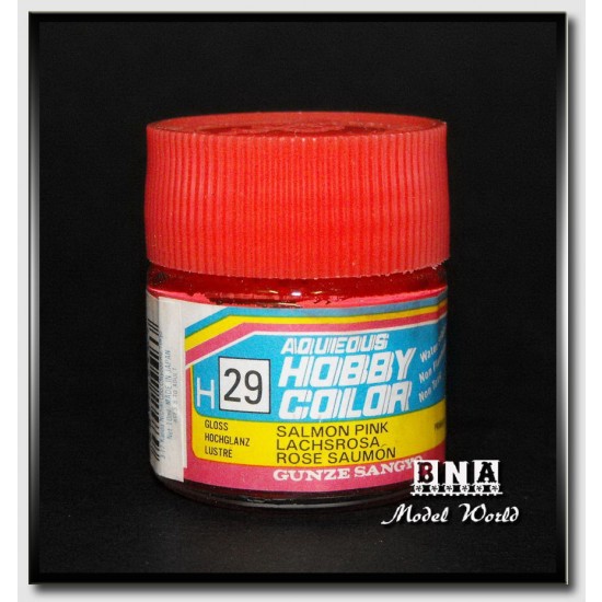 Water-Based Acrylic Paint - Gloss Salmon Pink (10ml)