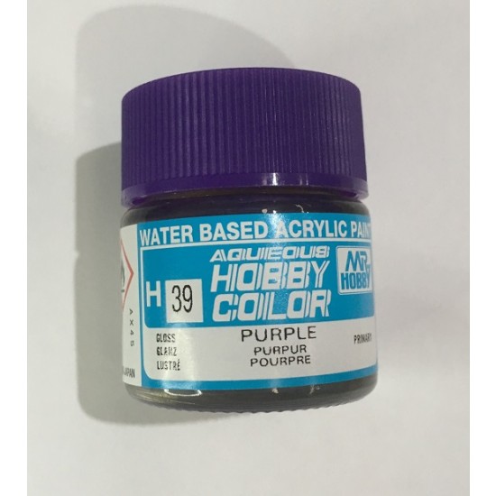 Water-Based Acrylic Paint - Gloss Purple (10ml)