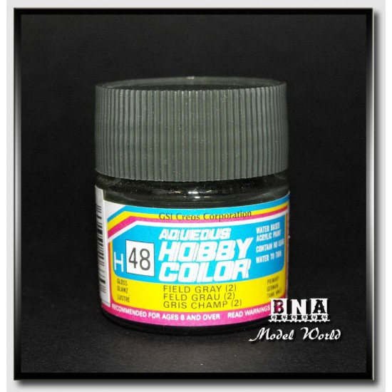 Water-Based Acrylic Paint - Gloss Field Grey 2 (10ml)
