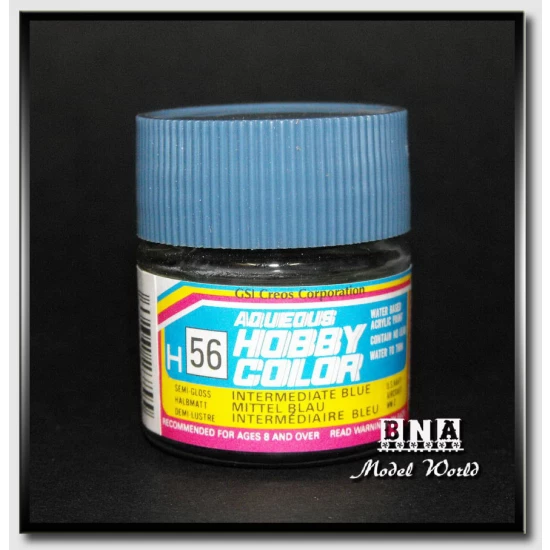 Water-Based Acrylic Paint - Semi-Gloss Intermediate Blue (10ml)