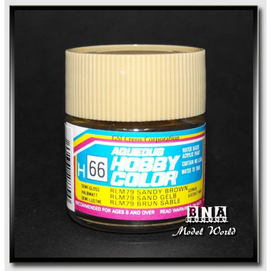 Water-Based Acrylic Paint - Semi-Gloss RLM79 Sandy Brown (10ml)