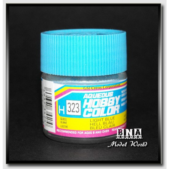 Water-Based Acrylic Paint - Gloss Light Blue (10ml)