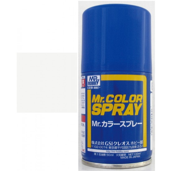 Mr Color Spray Paint - Character Semi-Gloss White (100ml)